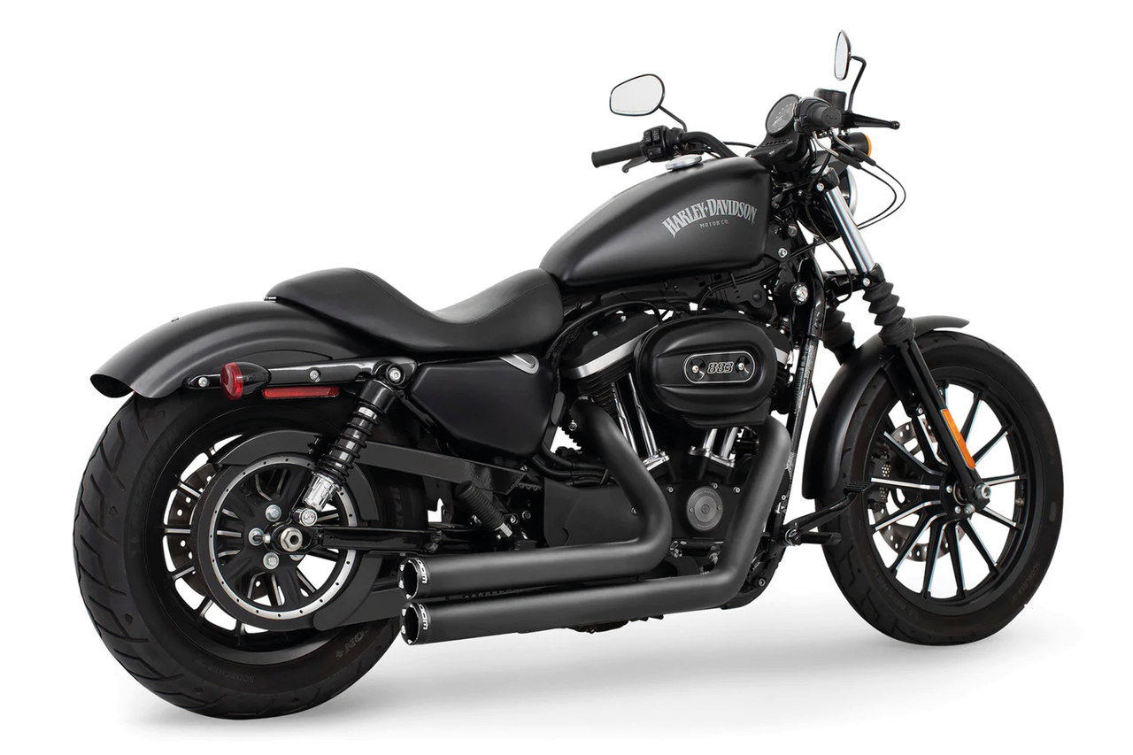 sportster independence shorty putkisto (valitse väri) sportster race putkisto freedom performance dyna club style pakoputki 2-1 verkkokauppa nettikauppa edullinen osamaksu pirkanmaa nokia tampere osat huolto korjaamo musta bassani kaks yhteen putkisto harley-davidson
