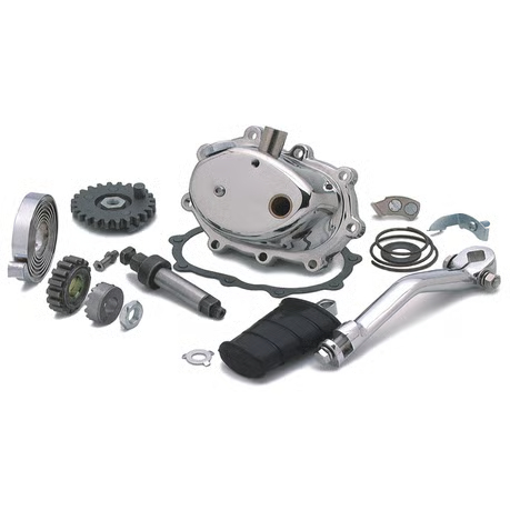 Kickstart kit, 4-speed. Chrome kiksisarja kiksi sarja kiksi kitti kickstart kit harley-davidson kickstart akseli big twin osat tarvikkeet verkkokauppa nettikauppa HD osat pirkanmaa tampere nokia korjaamo huolto klarna osamaksu 33096-54B