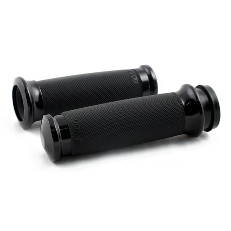 Avon Custom Contour grips, black anodized harley-davidson tupet kahvat sähkökaasu avon myymälä verkkokauppa nettikauppa osamaksu klarna halvat hinnat H-D osat tarvikkeet huolto korjaamo